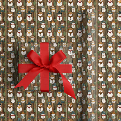 Snowmen Ride The Western Frontier