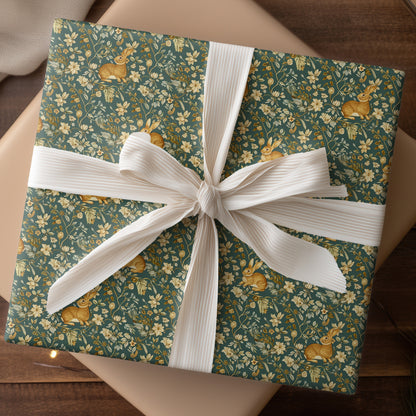 Rabbits Weave Through Golden Blooms