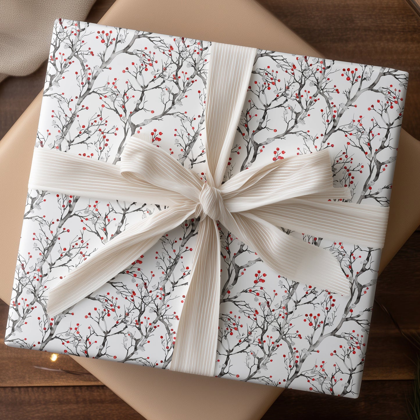 Red Berries Dance Winter's Branches