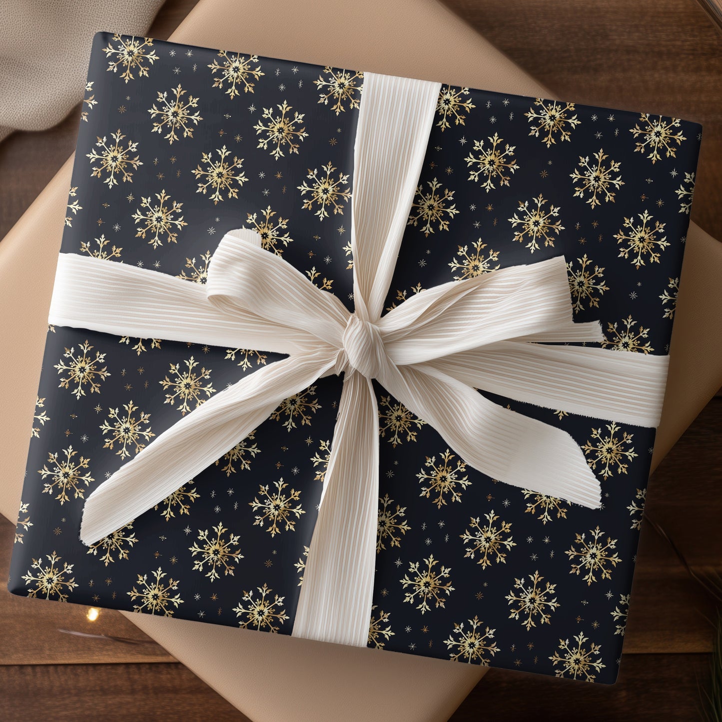 Golden Frost Dances Midnight Blue