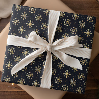 Golden Frost Dances Midnight Blue