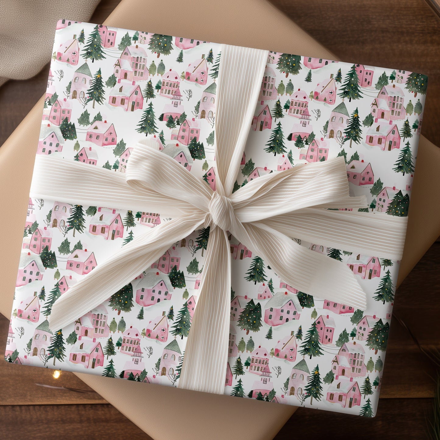 Pink Rooftops Dancing With Winter