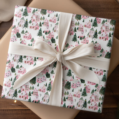 Pink Rooftops Dancing With Winter