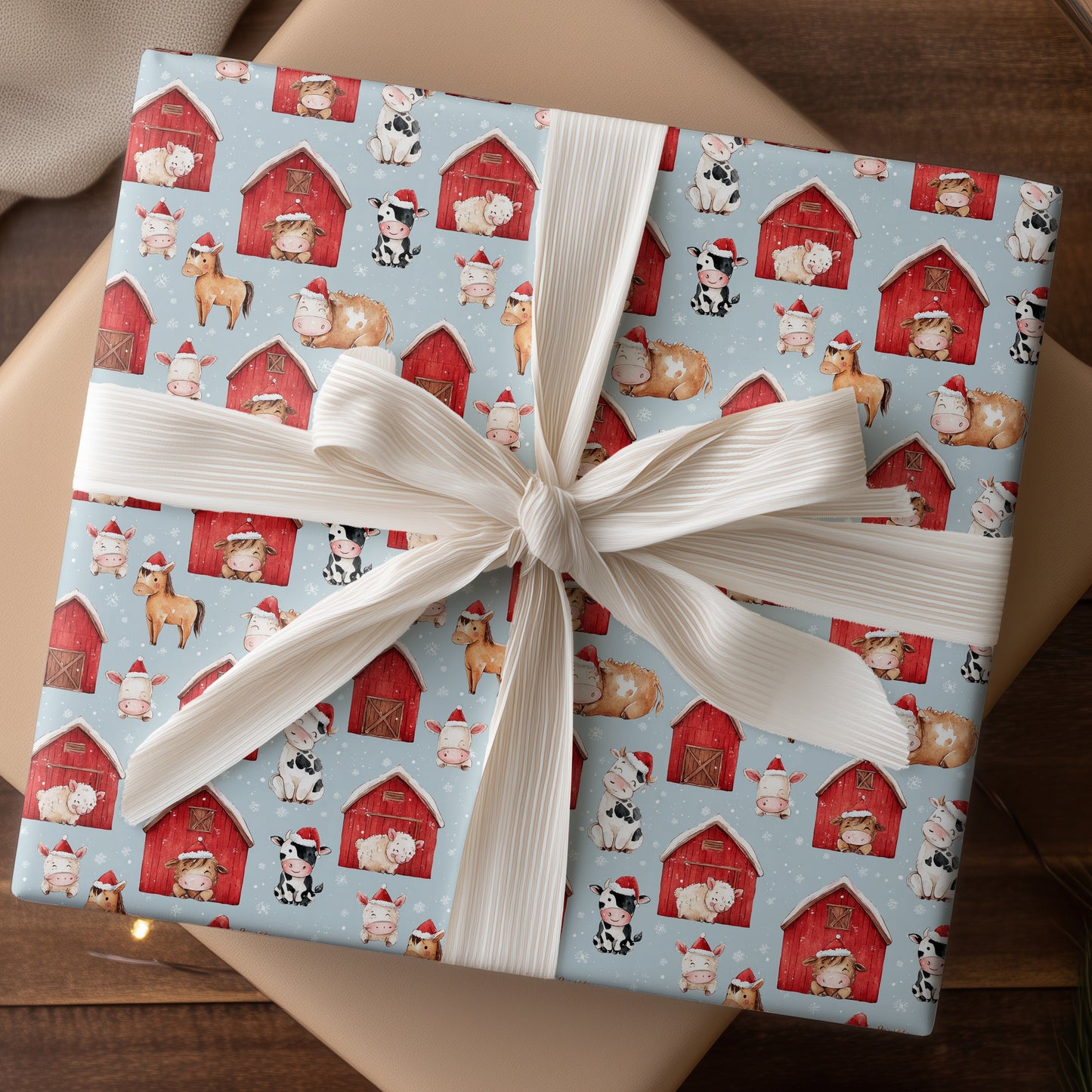 Festive Farm Friends Celebrate Winter