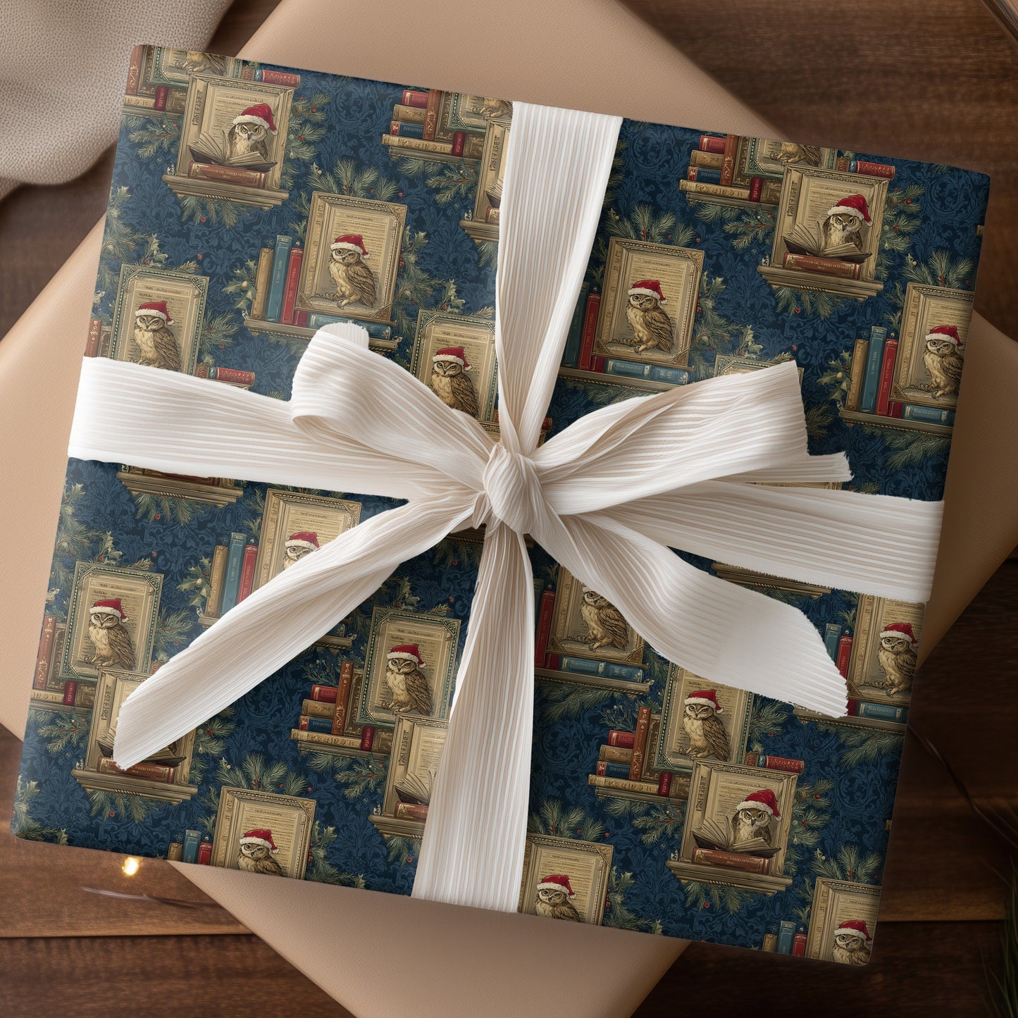 Scholarly Owls Unwrap Winter's Tale