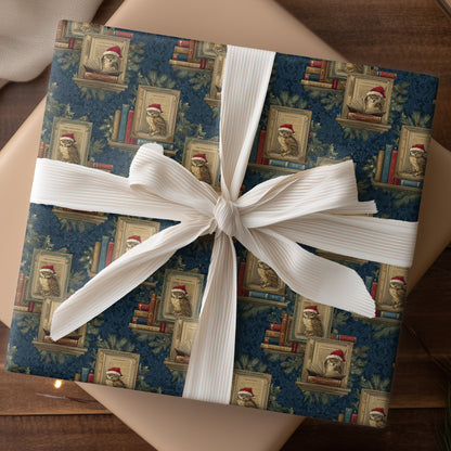 Scholarly Owls Unwrap Winter's Tale