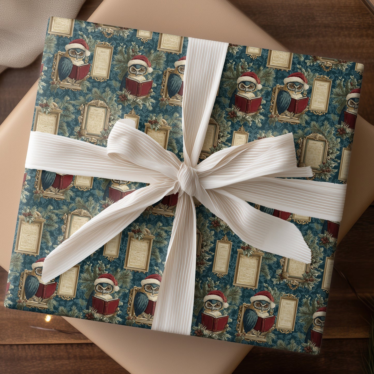 Scholarly Owls Unwrap Winter's Tales