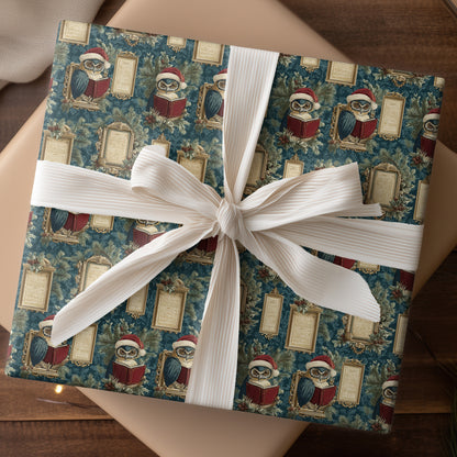 Scholarly Owls Unwrap Winter's Tales