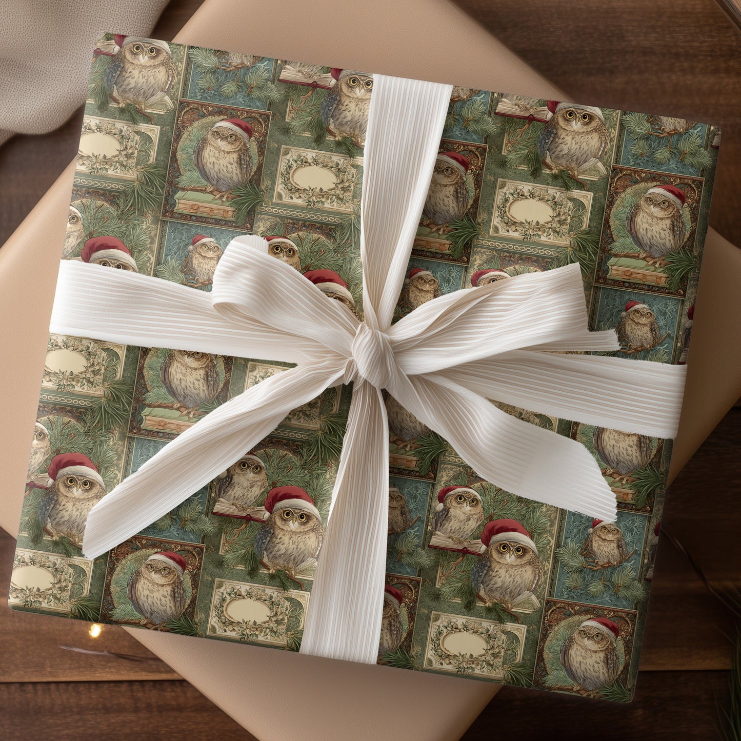 Wise Owls Wait For Christmas