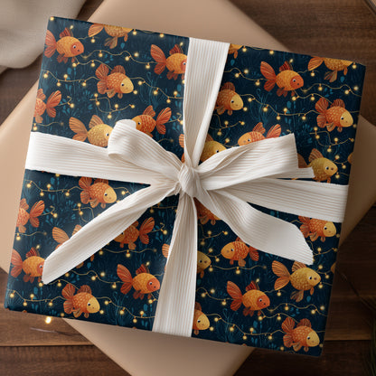 Golden Swimmers Dance Through Midnight