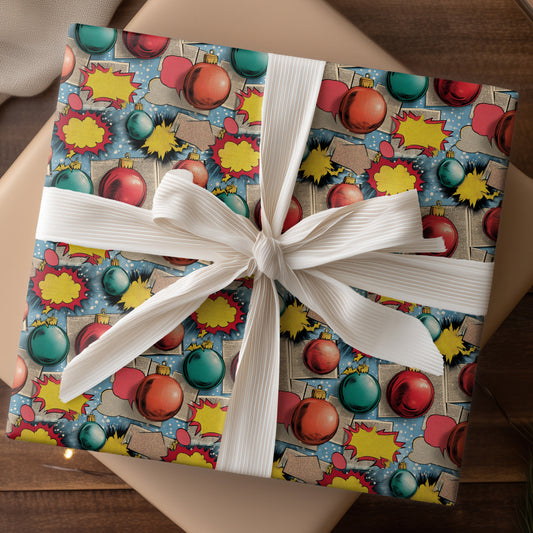 Comic Book Christmas Explodes Bright