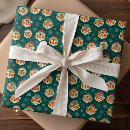 Tigers Wear Winter's Playful Crown