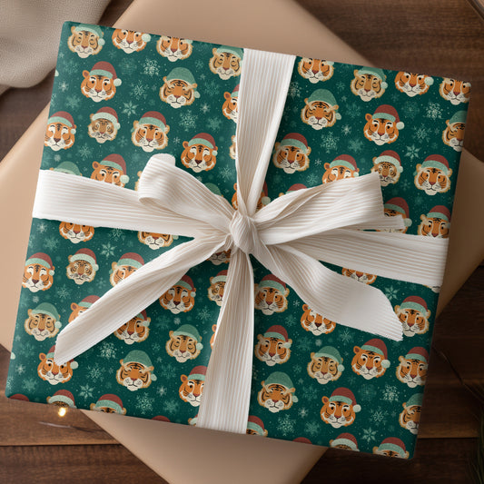 Tigers Wear Winter's Playful Crown