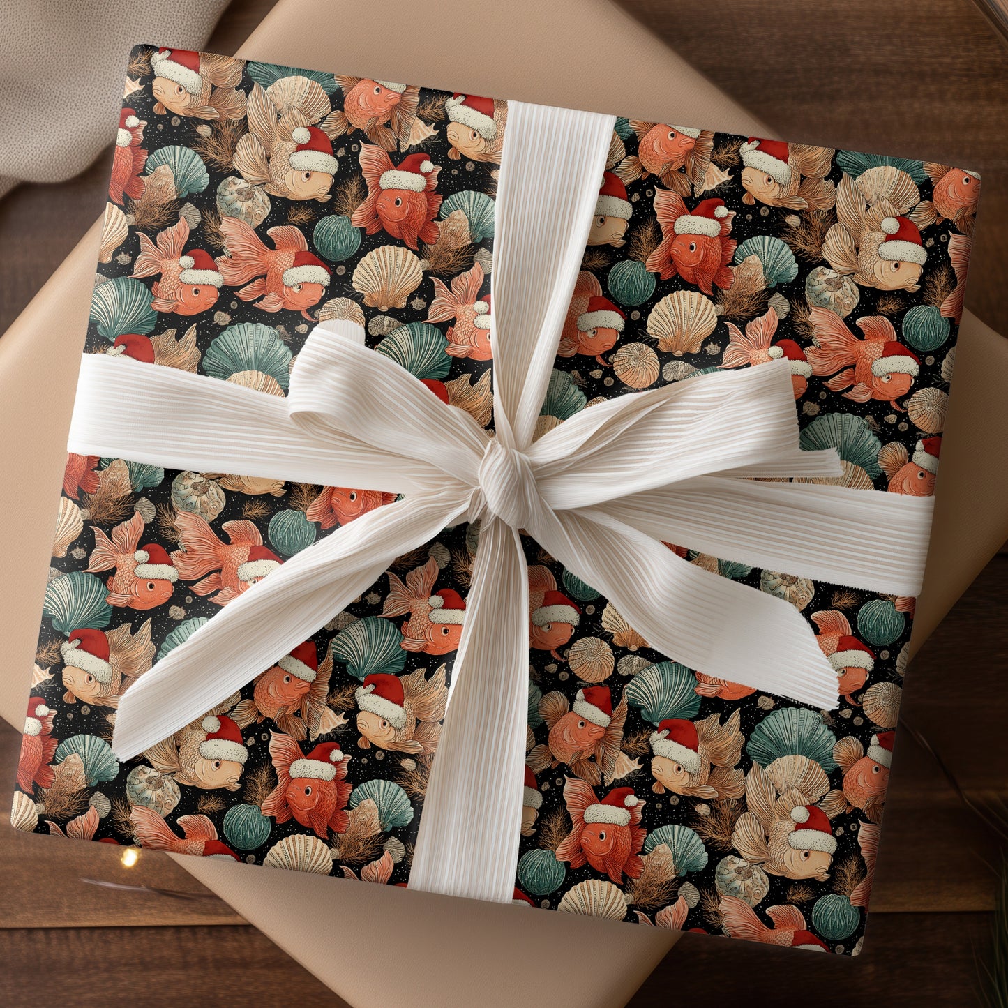 Festive Fish Swim Starry Seas