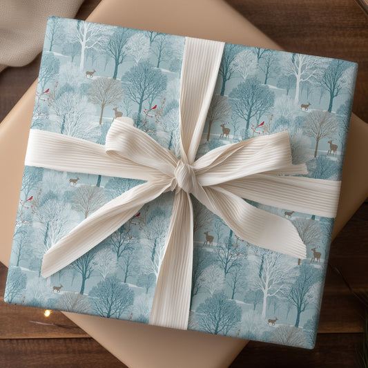 Quiet Steps Through Winter's Canvas