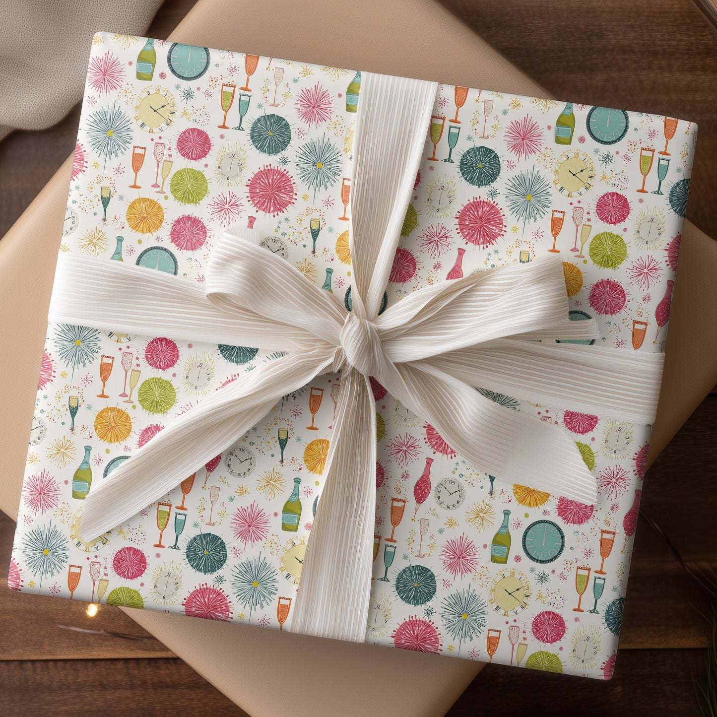 Midnight Sparkles Before Celebration