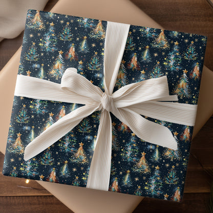 Starlight Dances Through Festive Pines