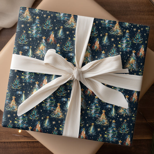 Starlight Dances Through Festive Pines