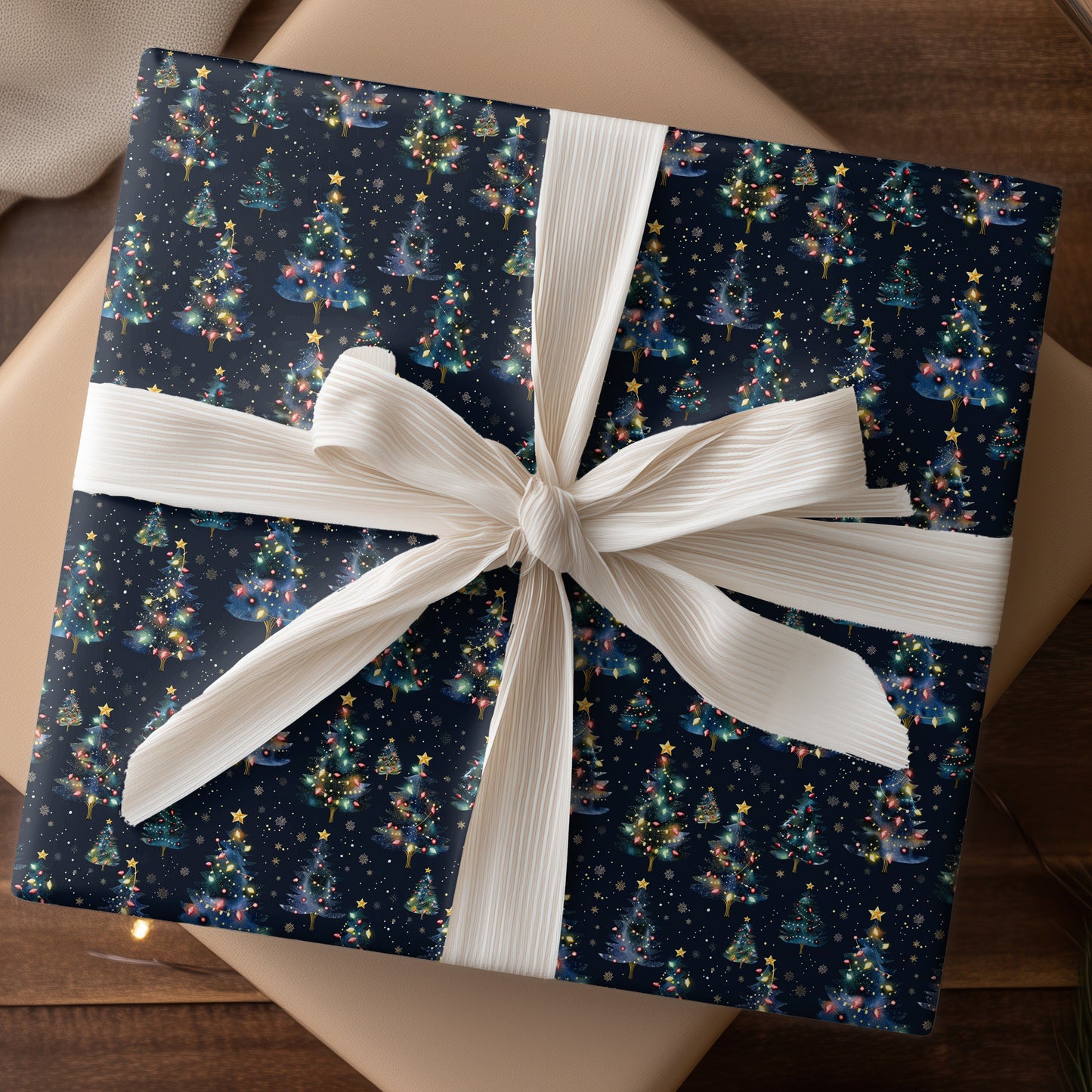 Starlit Pines Dancing Through Midnight