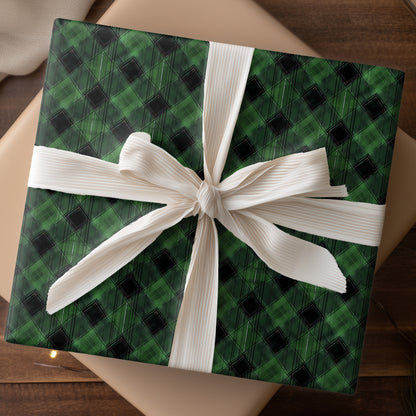 Green Geometry Weaves Midnight Tales