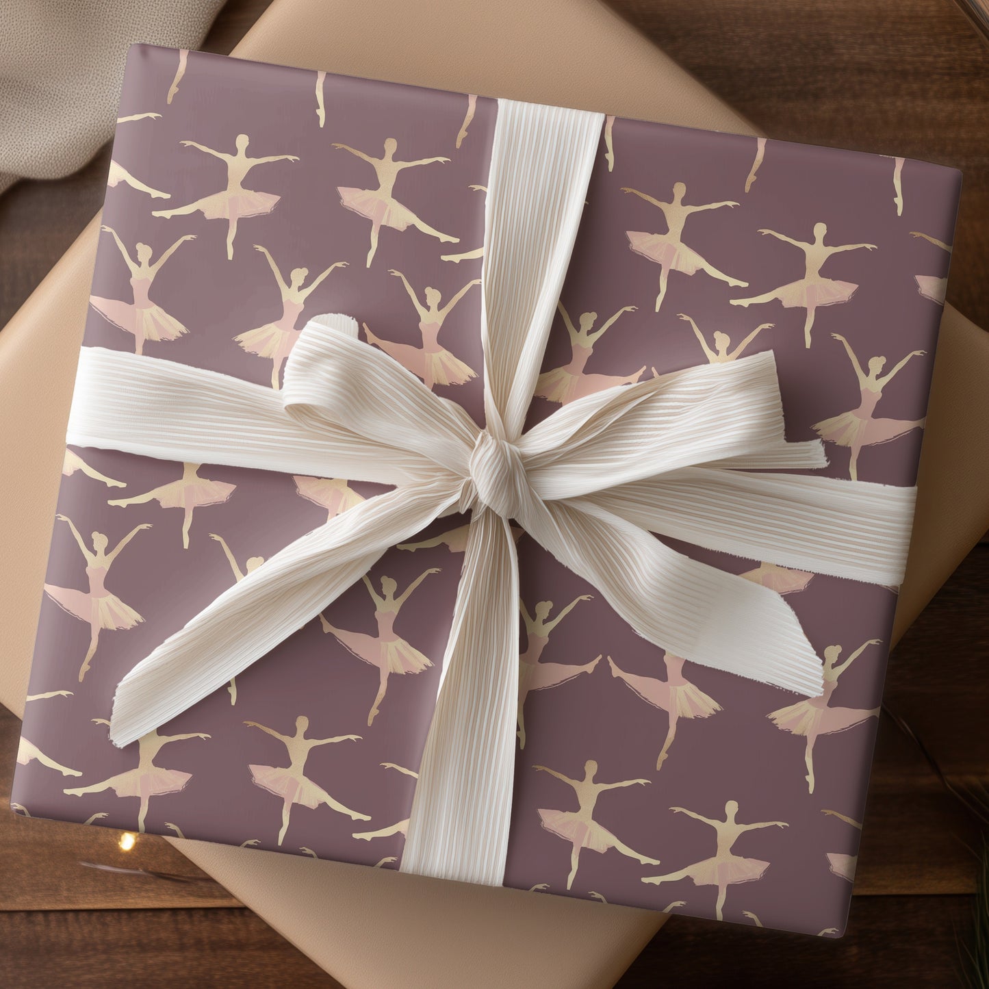 Dancing Between Soft Purple Shadows