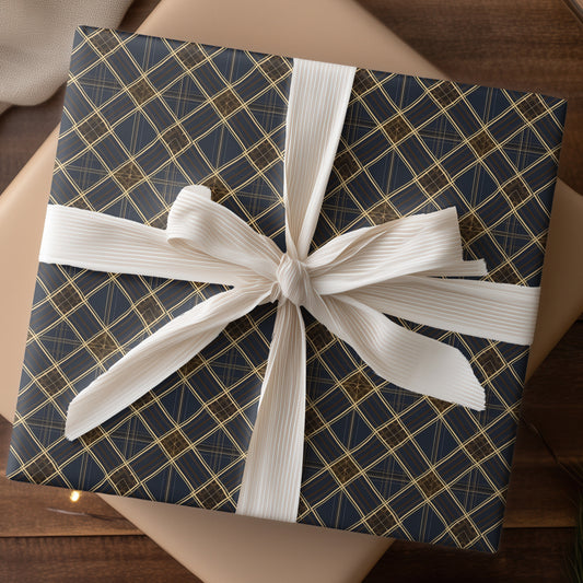 Midnight Lattice Weaves Golden Threads