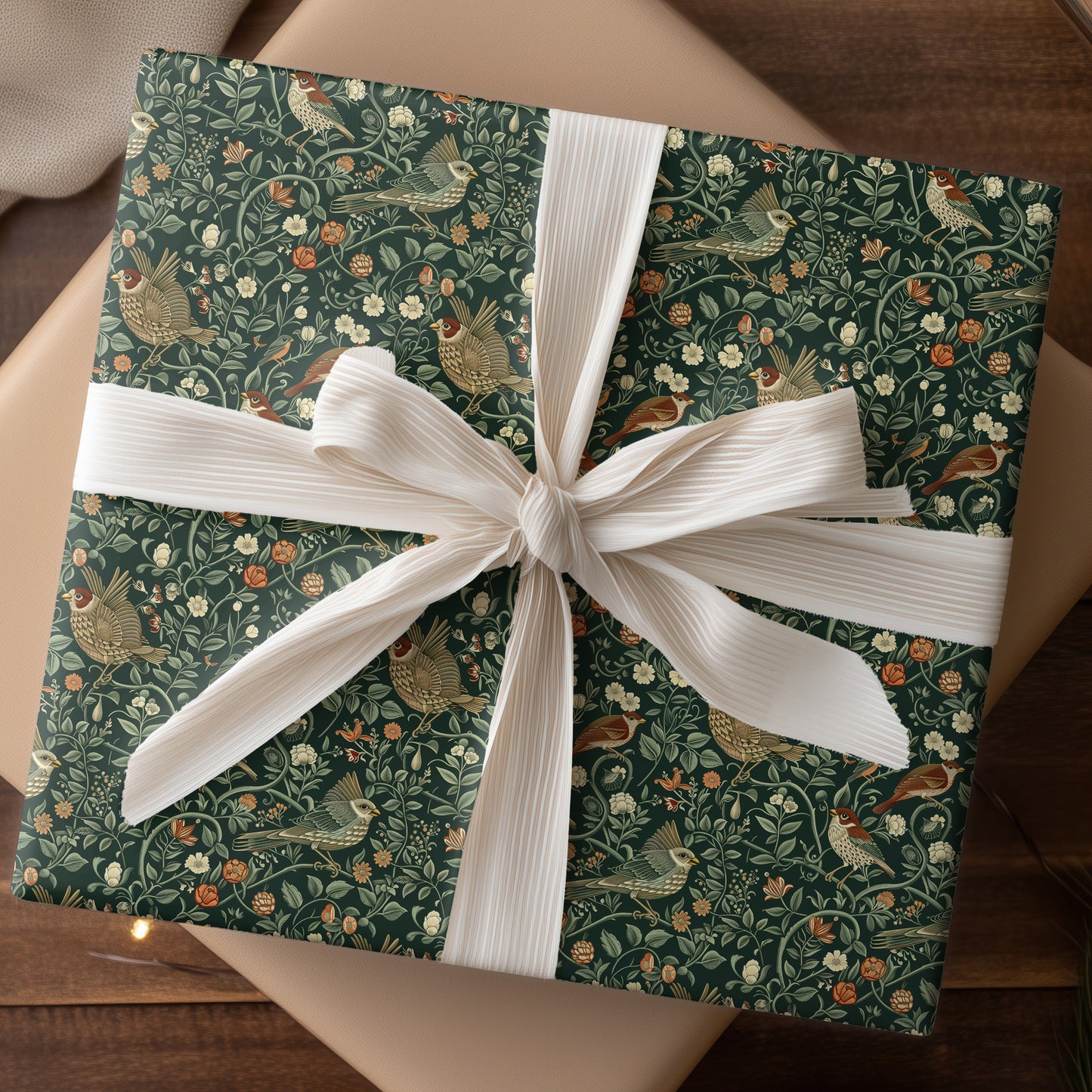 Feathered Tales In Green Tapestry