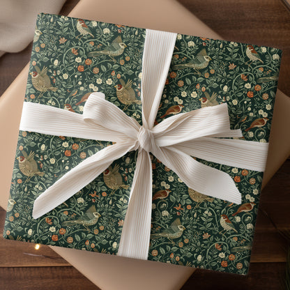 Feathered Tales In Green Tapestry