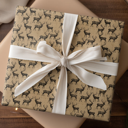 Wild Stags March Through Parchment