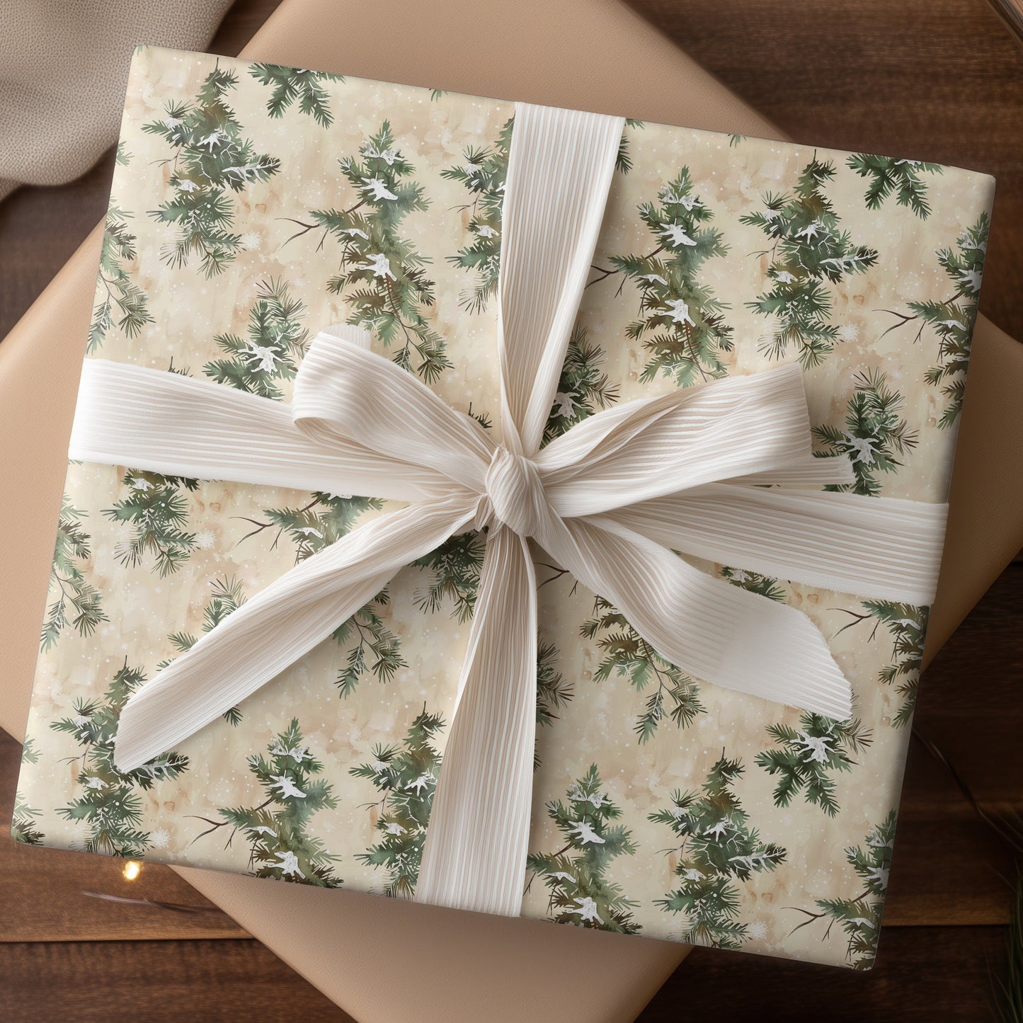 Evergreens Dancing Through Winter's Memory