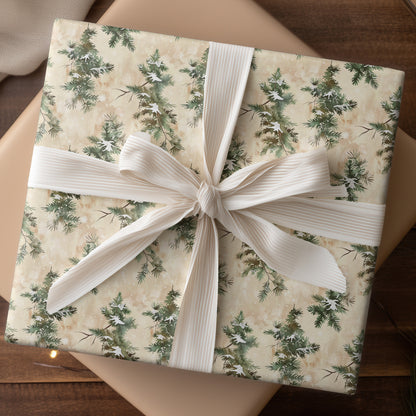 Evergreens Dancing Through Winter's Memory