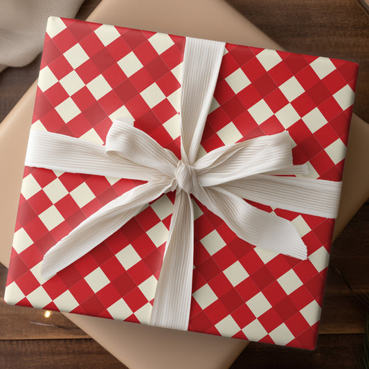 Geometric Dance Of Crimson Angles