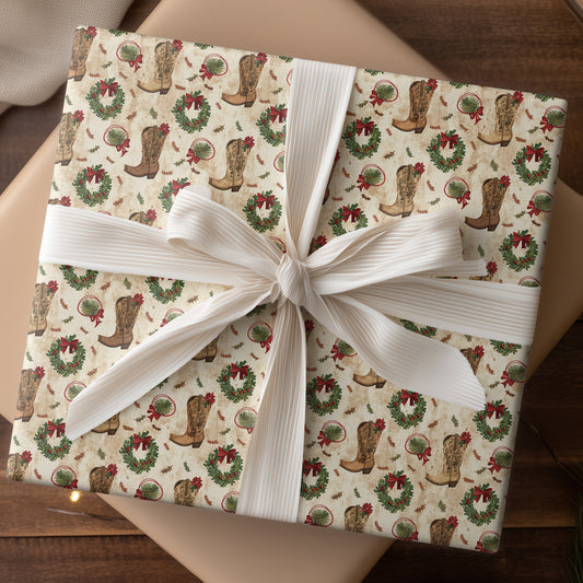 Vintage Cowboy Boots and Christmas Cheer