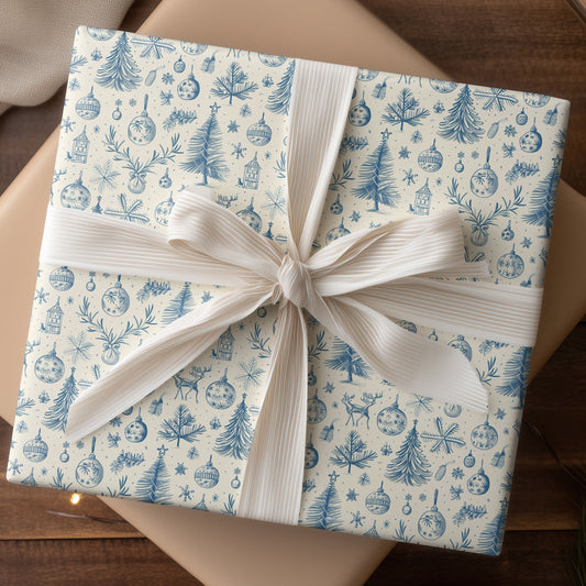 Winter's Blue Porcelain Memory