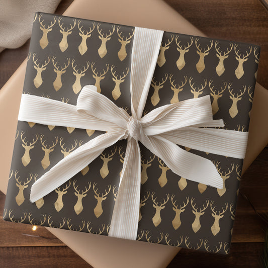 Golden Stags Pause Between Shadows