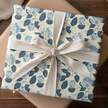 Blue Flowers Dance Between Leaves