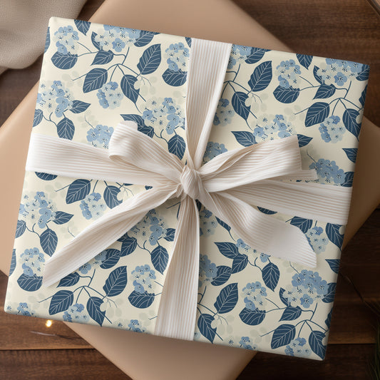 Blue Flowers Dance Between Leaves