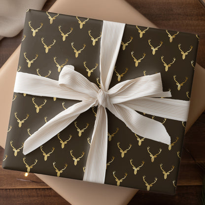 Golden Antlers Dance Across Midnight