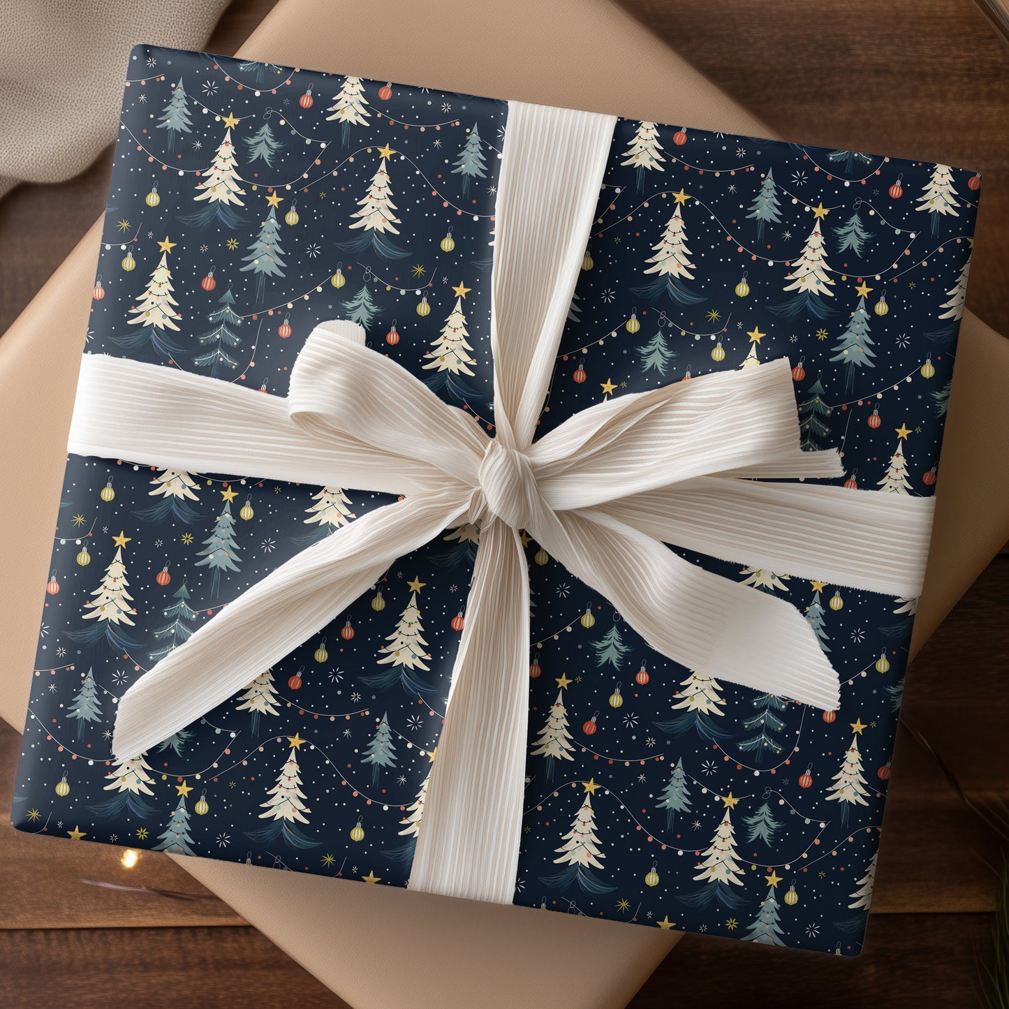 Starlight Dances Through Winter Trees