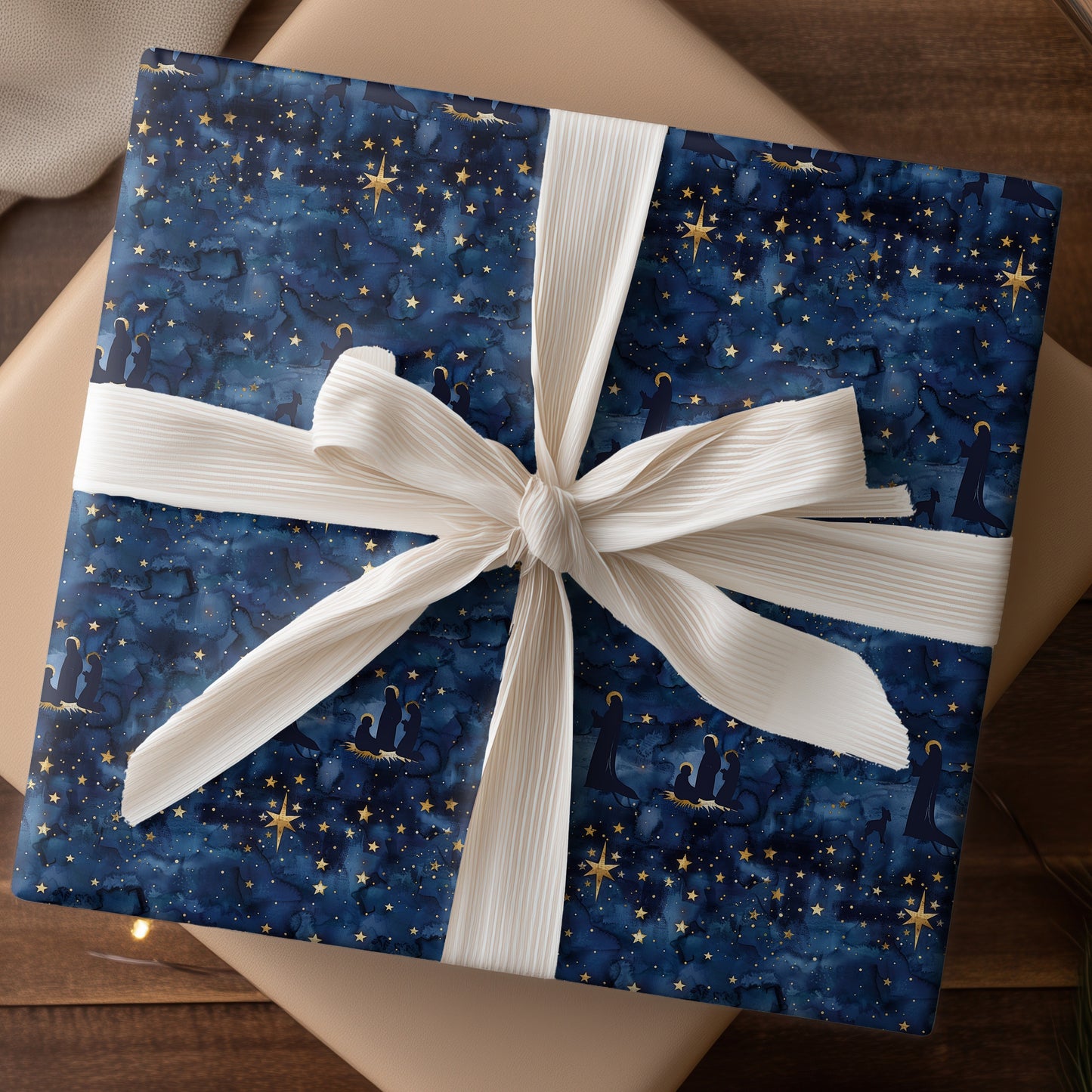 Celestial Nativity Paints Midnight Blue