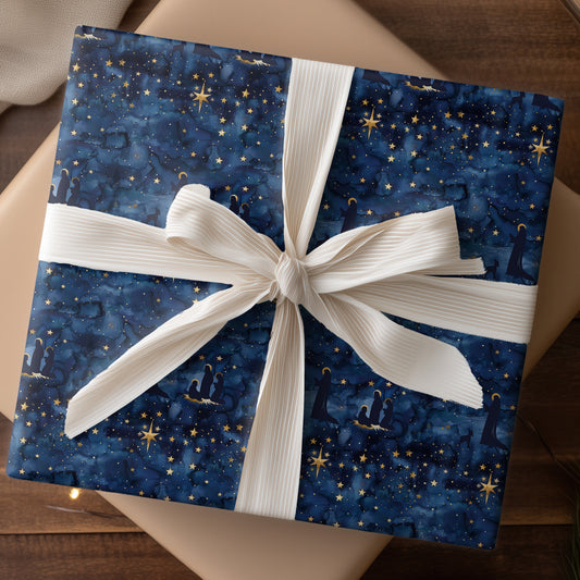 Celestial Nativity Paints Midnight Blue