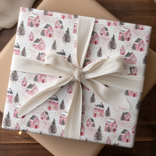 Winter's Pink Neighborhood Sleeps