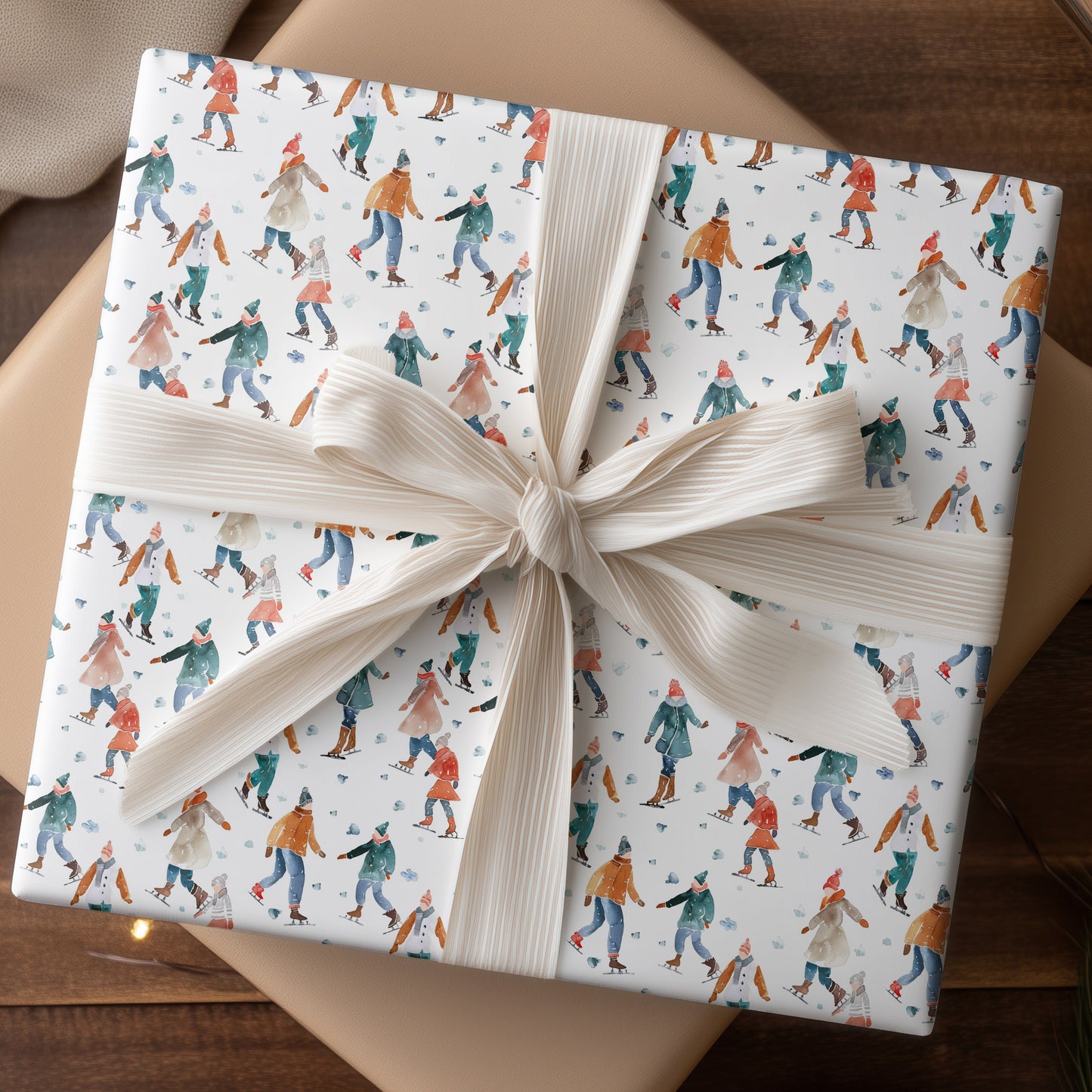 Winter's Joyful Dance On Ice