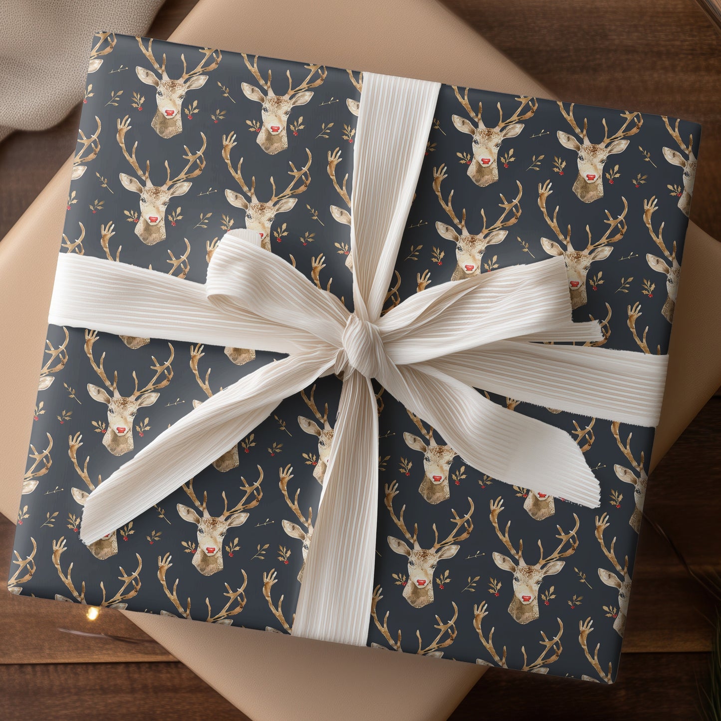 Reindeer Dancing Through Winter's Night