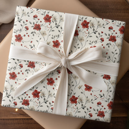 Crimson Branches Dance Softly