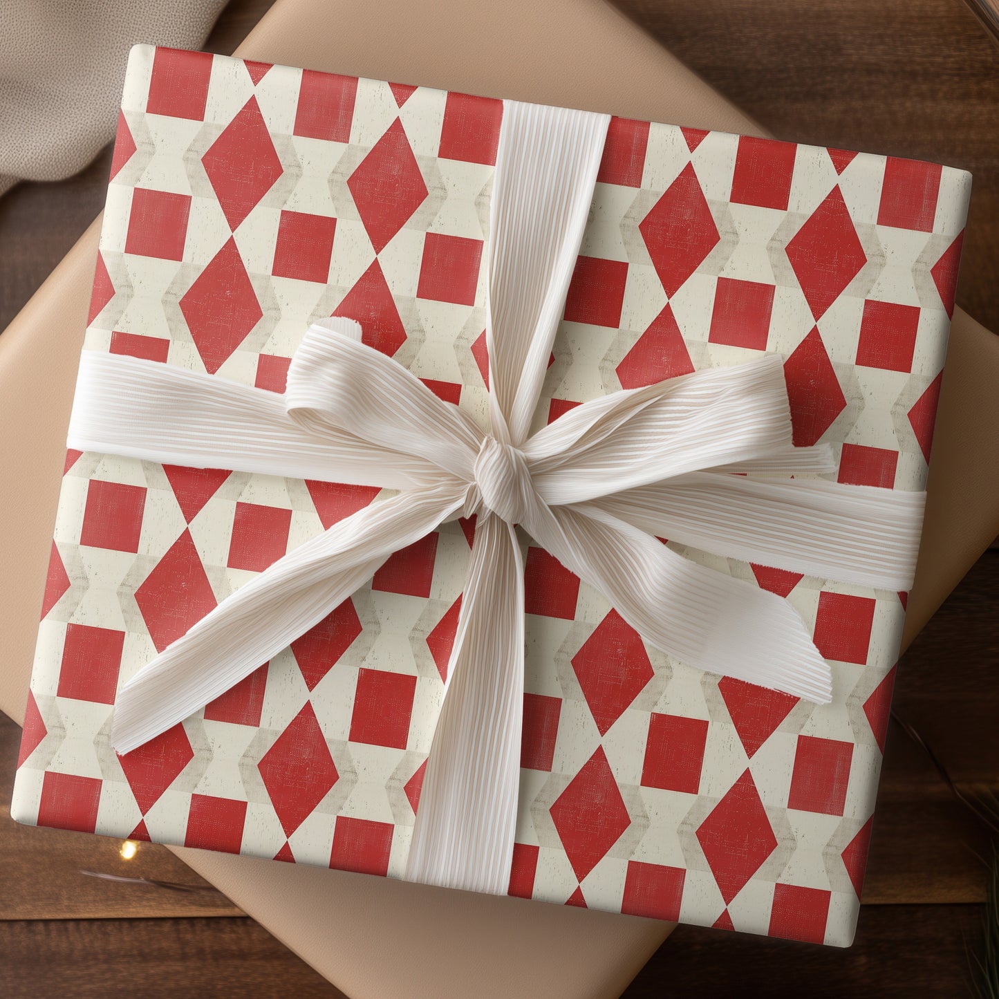 Geometric Rhythms Of Scarlet Calm