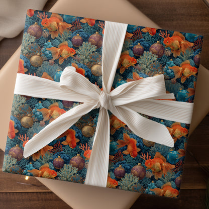 Goldfish Ballet In Deep Waters