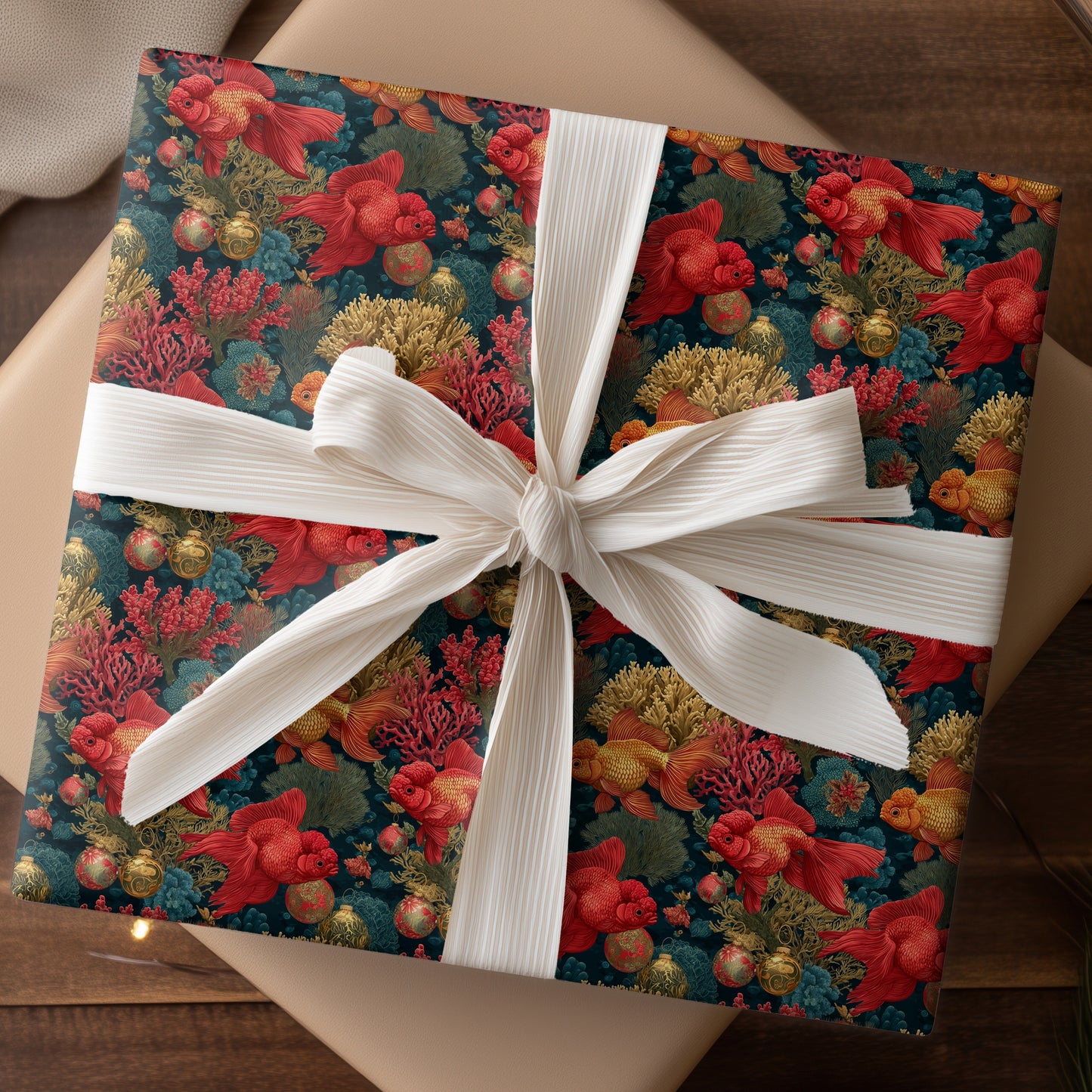 Goldfish Ballet Among Coral Dreams