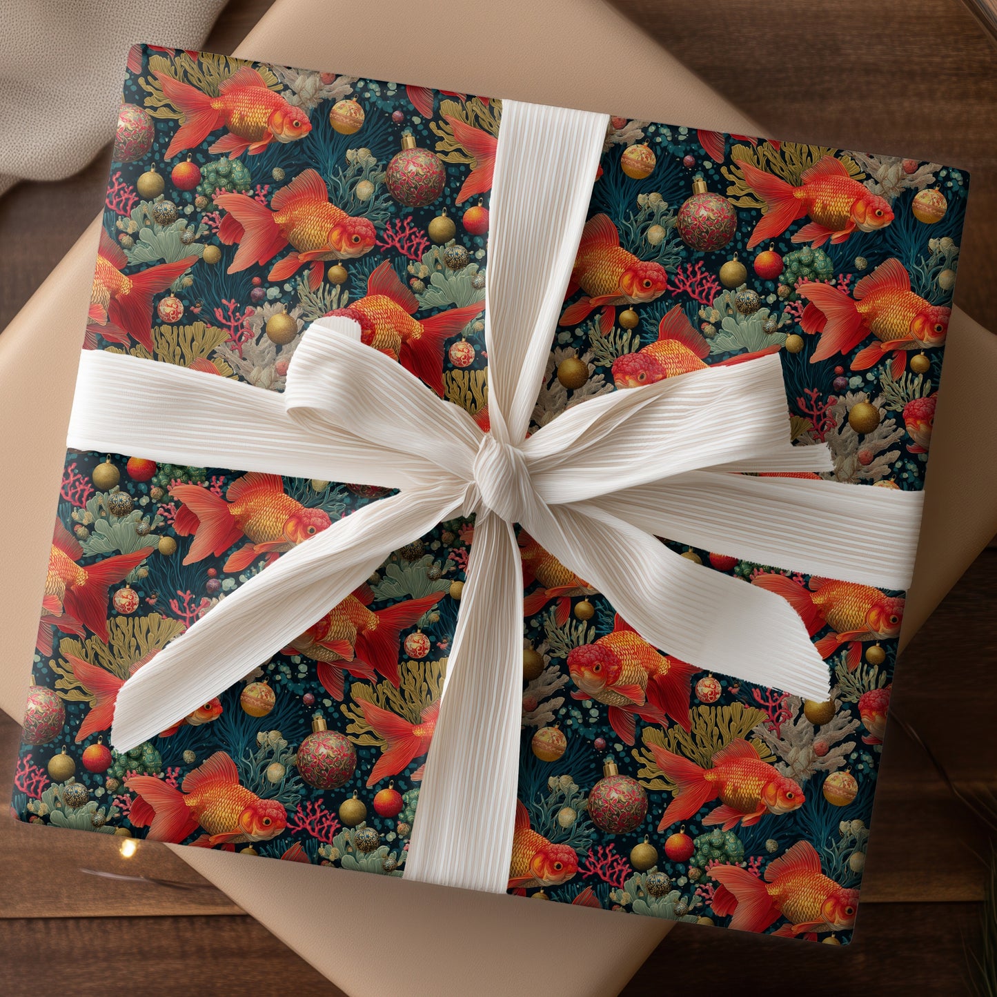 Goldfish Ballet In Festive Depths