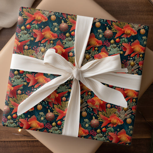 Goldfish Ballet In Festive Depths